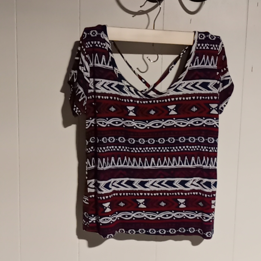 Charlotte russe Patterened blouse